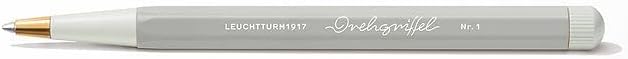 LEUCHTTURM1917 - Drehgriffel Writing Pen (Light Grey) - Gel Pen with Black Ink Included