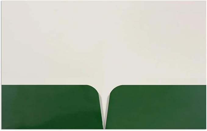 JAM PAPER Custom Printed Semi-Gloss Folders with Round Corner Pockets - Personalized Logo & Text - 10 pt C2S - Green - 100/Pack