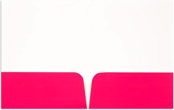 JAM PAPER Custom Printed Semi-Gloss Folders with Round Corner Pockets - Personalized Logo & Text - 12pt C1S - Pink - 100/Pack