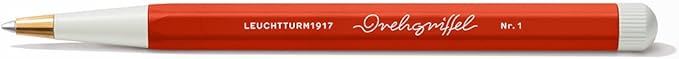 LEUCHTTURM1917 - Drehgriffel Writing Pen (Fox Red) - Gel Pen with Black Ink Included