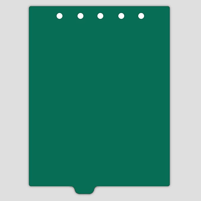 Carstens - Heavy Duty Plastic Ring Binder Dividers, Bottom Tab, 1/9 Cut, Tab 4 Position, US Letter, Green, Case of 50, (2619-04CS) - Ideal Medical Chart Dividers or Index Tabs for 3 Ring Binders