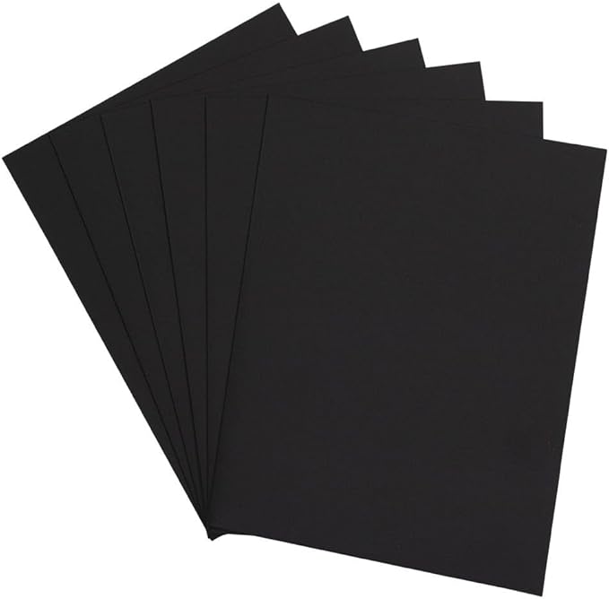 LUXPaper 9" x 12" Presentation Folders | Two Pocket | Black Linen | 100lb. Cover | 10 Qty