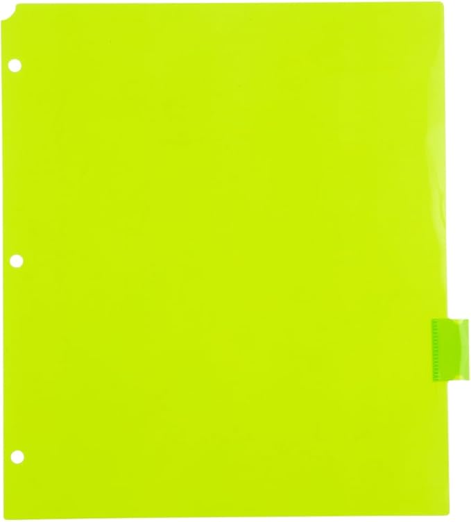JAM PAPER Plastic Index Tab Dividers - 8-Tab - 9 3/4 x 11 1/2 - Multicolor - 8 Tabbed Dividers/Pack