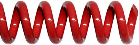 TruBind 22mm (7/8 in.) Spiral Binding Coils for Reports, Presentations and Proposals | 4:1 Pitch | 12 in. Length | Red | 190 Sheets Binding Capacity | 50 Pack