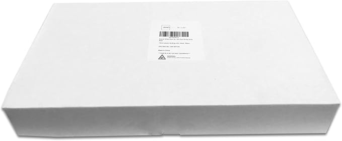 Binditek 50 Pack Plastic Spiral Binding Coils, 14mm(9/16"), 115 Sheet Capacity, 4:1 Pitch, Black, 48 Loops, for Letter Size, for Students and Coworkers