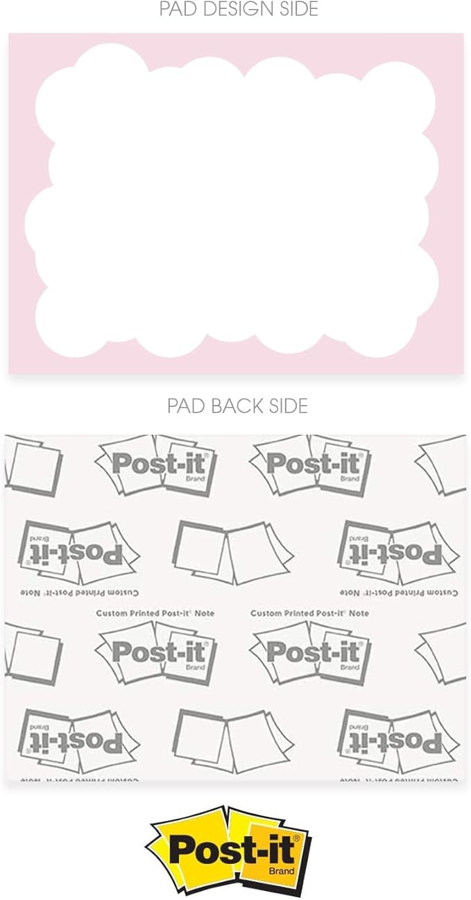 Word Bubble Sticky Note Assortment / 4" x 3" Vibrant Repositionable Sticky Notes/Set of 6 Colorful Speech Bubble Pads/Made in The USA