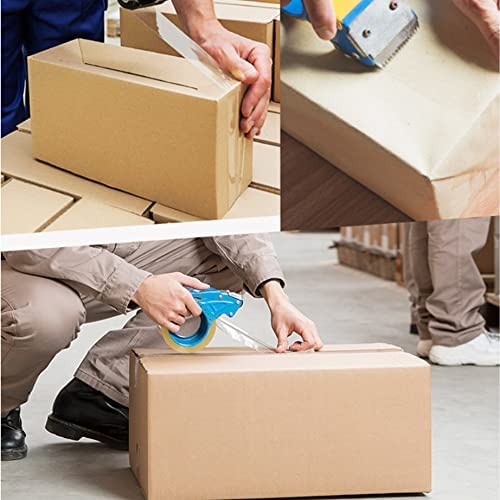 TAPEBEAR No Noise Clear Packing Tape, Quiet Packaging Tape Refill Rolls, 2.6mil x 1.88" x 55 Yards Heavy Duty Packing Tape for Sealing, Storage, Moving and Shipping, 12 Rolls, Total 660Yards