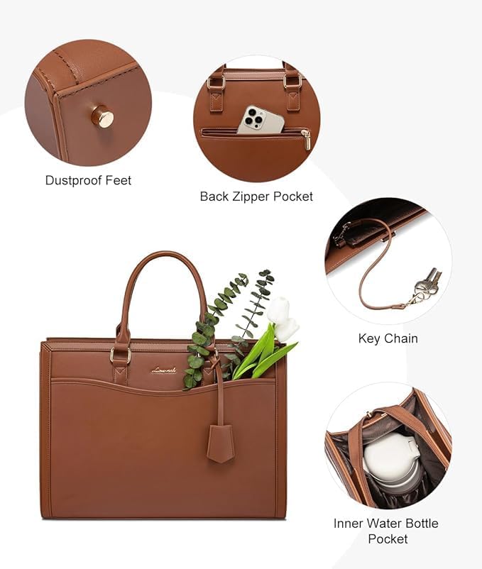 LOVEVOOK Laptop Tote Bag for Women, Office Work Bag Briefcase fit for 15.6 inch Laptop, Large Capacity Teacher Bag Handbag