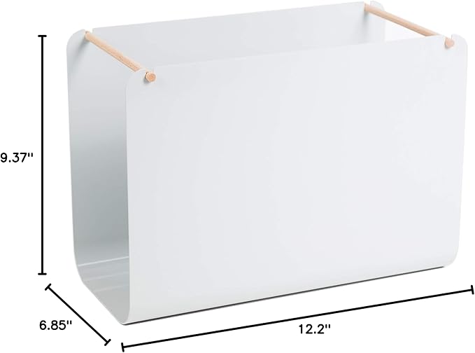 U Brands Metal Hanging File Organizer, Letter Size, Desktop Accessory, Arc Collection, Grey