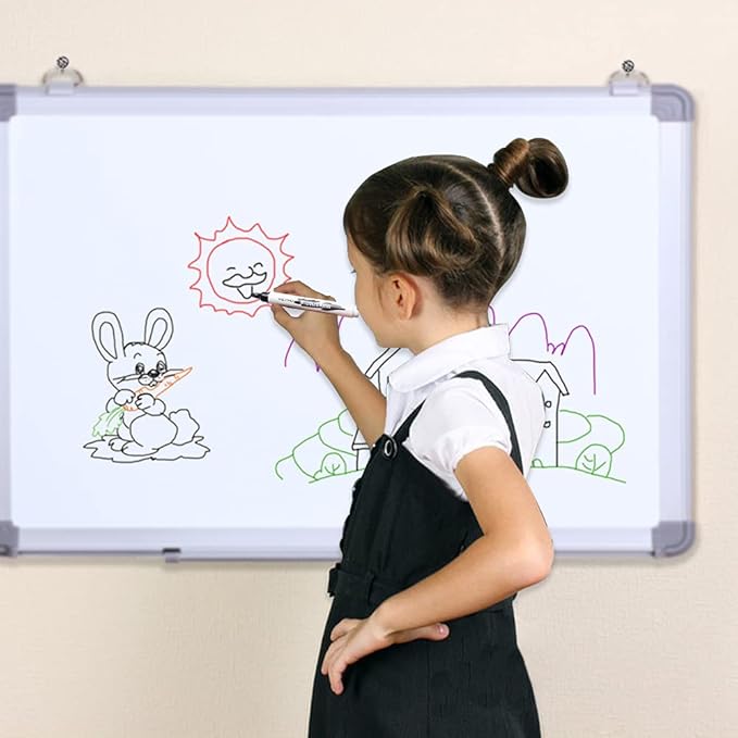 VIZ-PRO Dry Erase Markers, Fine Bullet Tip, 3 Assorted Colors, 12-Count Low-Odor Whiteboard Pens