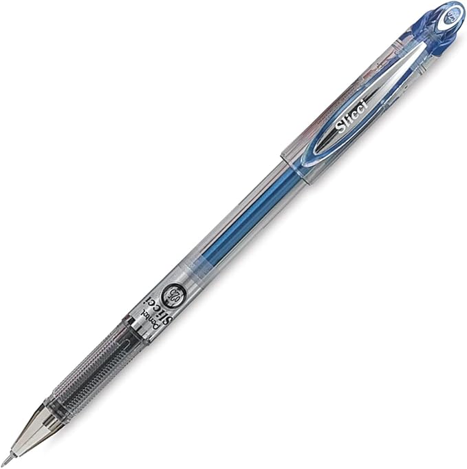 Pentel Arts Slicci 0.25 mm Extra Fine Gel Pen, Blue Ink, 1 Pack (BG202BPC)
