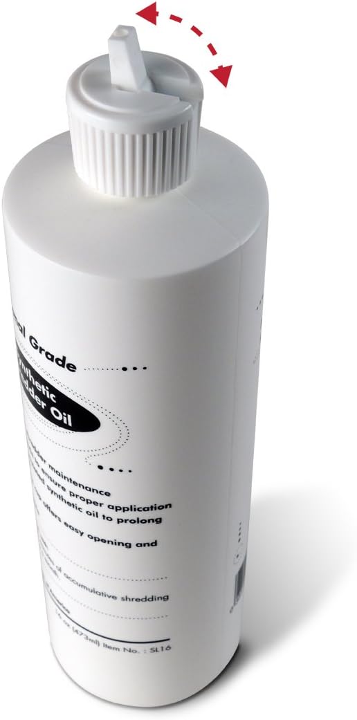 Aurora AU120MB 120-Sheet Auto Feed High Security Micro-Cut Paper Shredder / 30 Minutes (White/Black) and Aurora SL16 Professional Grade Synthetic Shredder Oil, 16 Oz Flip-Top Leak Proof Bottle