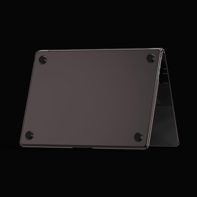 KEROM Clear Black Case for MacBook Pro 16 inch 2024-2021 M4 M3 M2 M1 Pro/Max Chip A3403 A3186 A2991 A2780 A2485, Slim Plastic Hard Shell Case & Keyboard Cover for Mac Pro 16, Crystal Black Clear