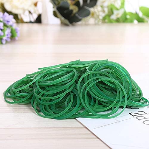 AMUU Rubber Bands 300pcs Green Small Rubber Bands for Office School Home size16 Elastic Band Office School Home Strong Elastic Band Loop Office Supplies