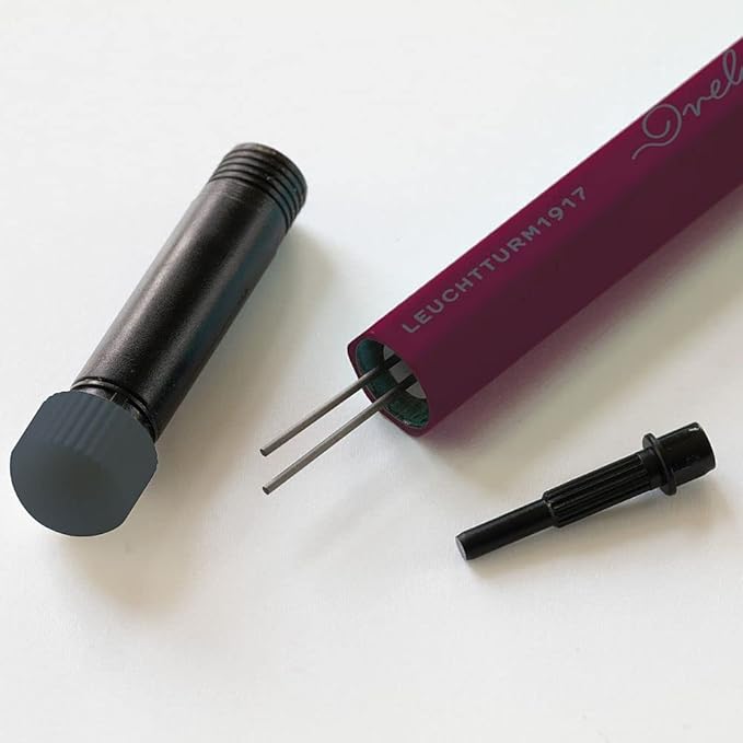 LEUCHTTURM1917 - Drehgriffel Mechanical Pencil - Refillable Writing Stylus with 0.7 mm HB Graphite Lead (Black)