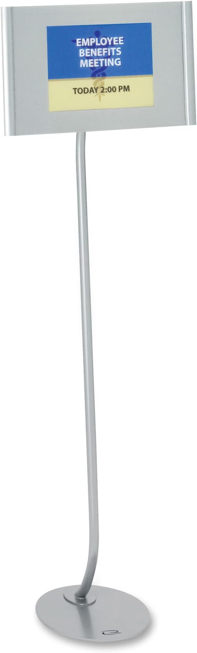 Quartet Designer Sign Stand, 11 x 17 Inches, Silver, Aluminum Frame (7922)