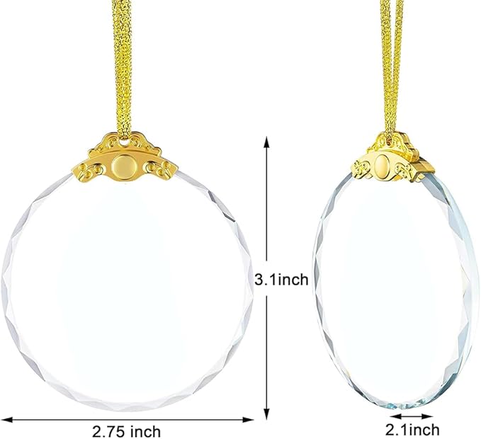 God is Within Her Christian Hanging Ornament Inspiring Religious Quote from Psalm 46:5 for Faith Encouragement Crystal Shiny Home Decoration