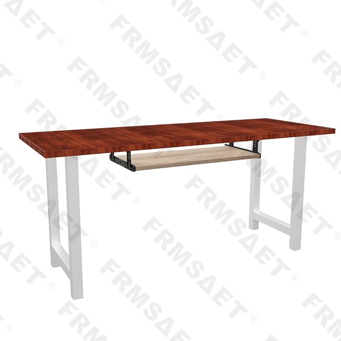 FRMSAET Furniture Accessories Office Product Desk Suits Hardware 20/24/30 inches Keyboard Drawer Tray Wood Holder Under Desk Adjustable Height Platform. (30 inches, Burlywood)