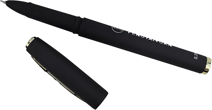 Fengtaiyuan Gel Ink Roller Ball Pens, Black Ink, Ultra Fine 0.38mm, Comfortable Grip, Easy Hold, Writting Pens, Smooth, 18 Count (Black-0.38mm-038P18SS)