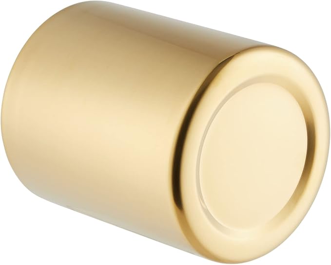 Juvale Desk Organizer Pen & Pencil Holder - 3.2 x 3.9 in, Gold Stainless Steel - Desk Supply Organizer with Gold Pen Cup, Makeup Brush Cup & Vanity Brush Holder