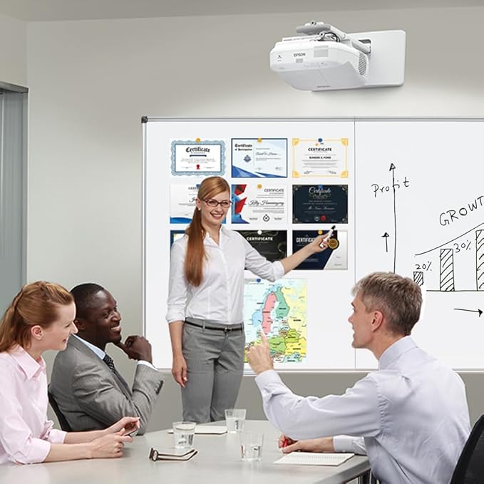 XIWODE Large Dry Erase White Board/Magnetic Foldable Whiteboard, 72 X 36 Inches, Silver Aluminium Frame