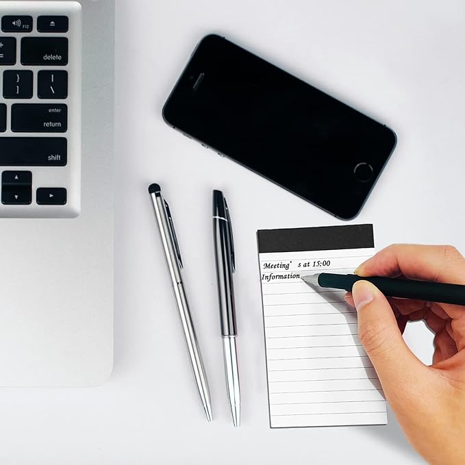 20 Pack Small Notepad, 3 x 5 Inch Ultra Quality Note Pads, Server Lined Papers and Desk Notepads for Office Supplies, Writing and Memo pads 30 Sheets Each