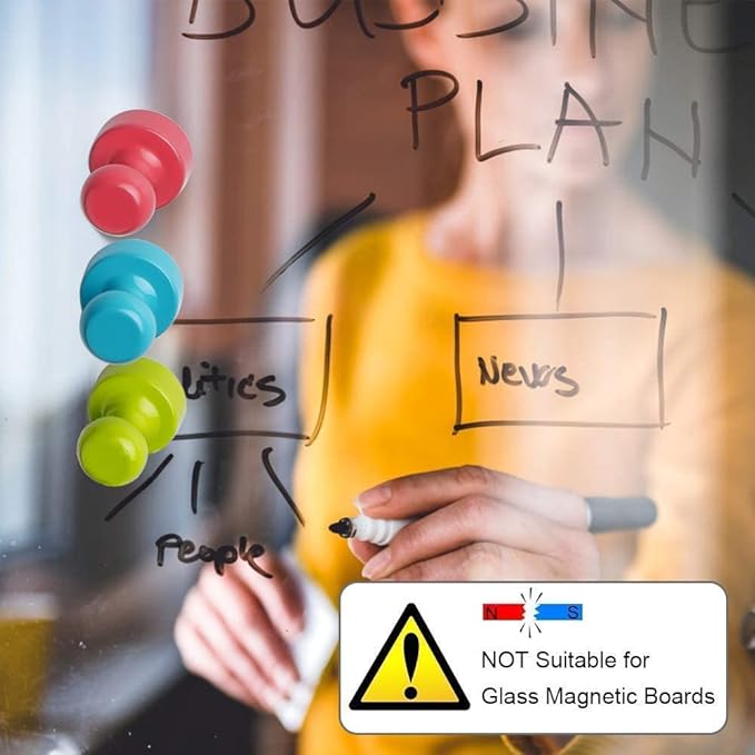 VNDUEEY 16Pcs Refrigerator Magnet Fridge Magnets, Whiteboard Magnets, Strong Metal Magnets for Kitchen, Office, School, Adults, Cruise Magnetic Decor (Multi Color)