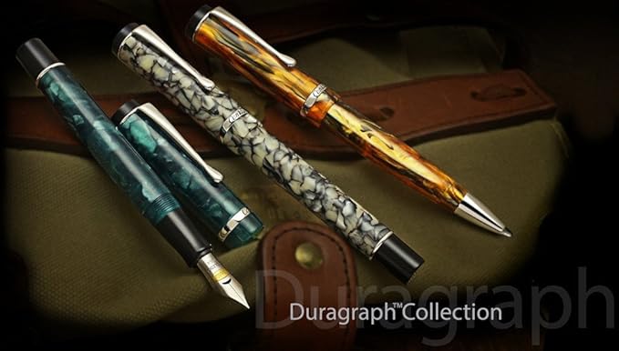 Conklin Duragraph Fountain Pen Forest Green - Medium Nib, Timeless Luxury for Professional Writing, Premium Craftsmanship