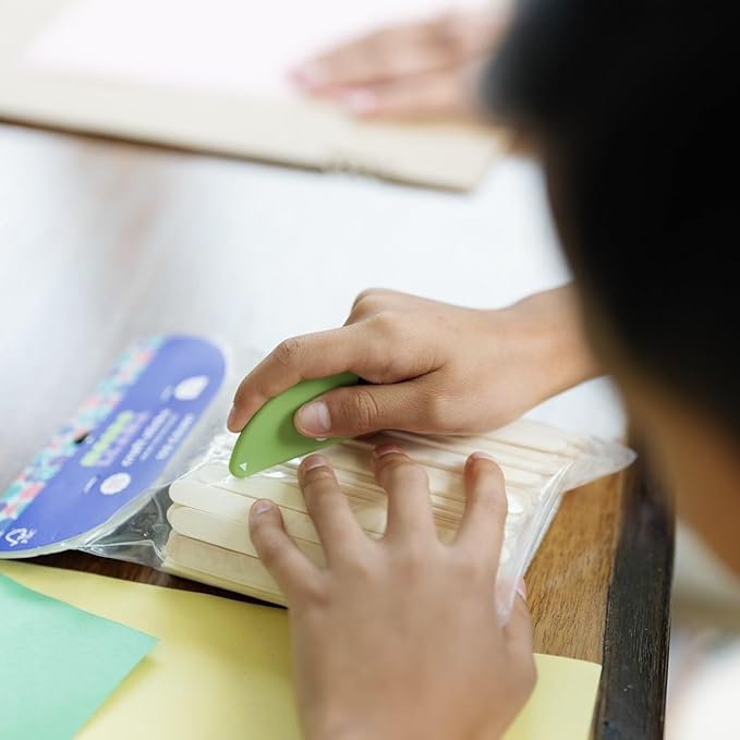 Slice 00100 Ceramic Blade Safety Cutter, Opens Clamshell Packaging, Coupon Cutter, Trim Photos, Scrapbooking, Fits Keychain, Green