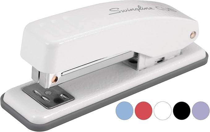 Swingline Stapler, Cub Compact Desktop Stapler, 20 Sheet Capacity, Metal, Arctic White (S701067)