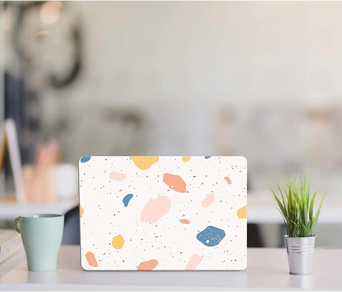 DTangLsm Compatible with MacBook Air 13 inch Case 2021 2020 2019 2018 Release A2337 M1 A2179 A1932, Plastic Hard Shell Protective Case & Keyboard Cover for Mac Air 13 M1 with Touch ID, Colorful Stones