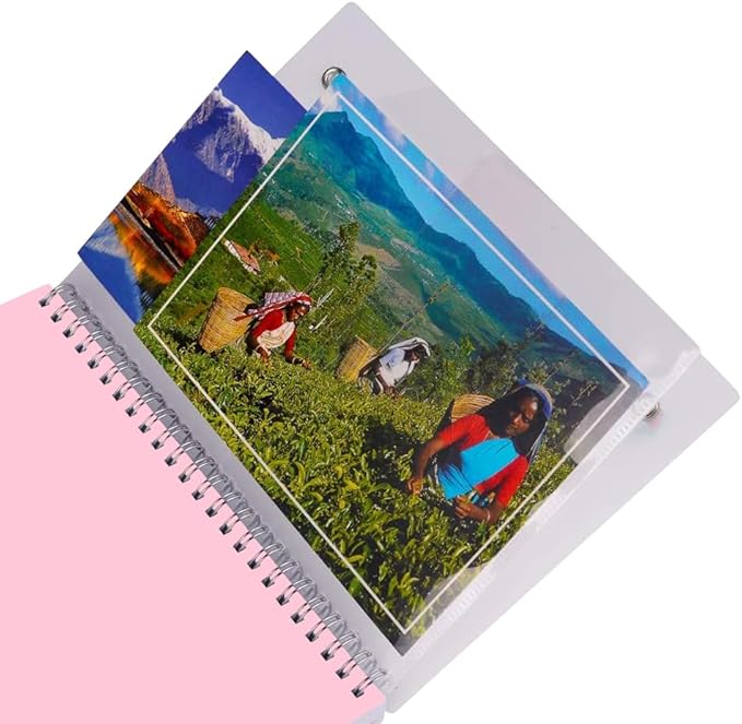 2026 Planner - Monthly Planner Runs January 2026 to December 2026, 6.25" x 8.25", 12 Monthly Tabs, 14 Notes Page, Inner Pocket, Flexible Cover with Twin-Wire Binding, Planners 2026, Pink