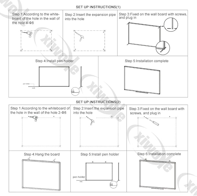 XIWODE Magnetic Dry Erase Board,Whiteboard for Wall, 18x24 inches, Whiteboard Marker Board Writing Board,Silver Aluminum Frame, Durable,Whiteboard for Home School & Office