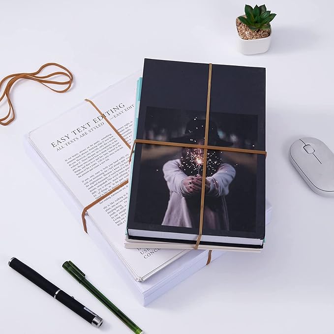 Super Size Rubber Bands - 60 Pcs Large Heavy Duty Latex Rubber Bands, Thick Multi Function Elastic Wrapping Bands Long for Office Outdoor Tie Up Garbage Bag Notebook File Packing Moving