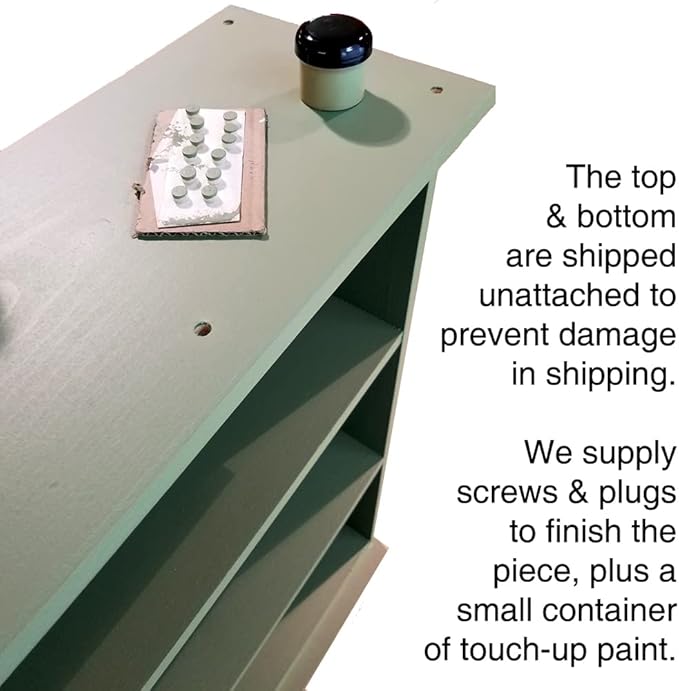 Sawdust City Solid Wood Hall Bookcase (Old Burgundy)