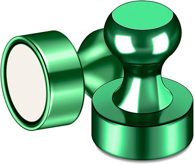 LOVIMAG Fridge Magnets 20Pcs Refrigerator Whiteboard Small Strong Magnet Classroom Kitchen Accessories Decorative Locker Set Decor Must Haves Office Calendar Refrigerador Magnetic Cute Crafts Green