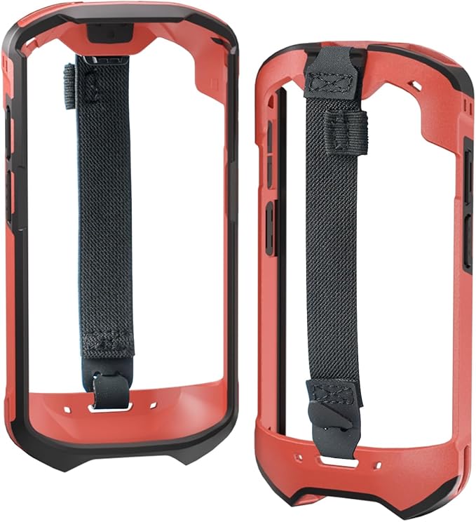 TC51 TC52 TC56 TC57 TC510K Case with Hand Strap - Protective & Ergonomic for Zebra Handheld Barcode Scanners SG-TC5X-EXO1-01 SG-TC5X-EXONHS-01 (Red)