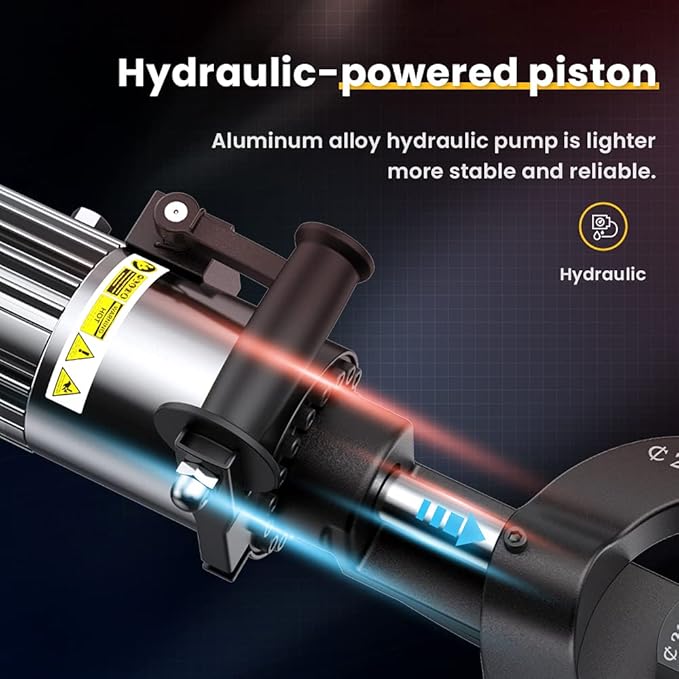 Anbull 1500W Electric Rebar Bender,Hydraulic Rebar Bending Machine Bending up to 1 Inch #8 25mm Rebar with an Extra Set of 10-18mm #3 - #6 Rebar Bending Head, Bending Angle 90 Degrees or Greater