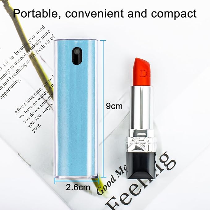 Screen Cleaner Touchscreen Mist Spray, walrfid Cleaning Kit for Electronic Phone TV, Laptop, Tablet, PC, Computer LCD Flat Screens, Eyeglasses, Compatible with iPhone iPad MacBook Pro - LightBlue