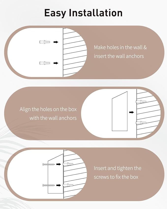 Uniclife Key Drop Box for Outside, Red Metal Donation Box Collection Box with Key Lock, Safe Suggestion Box, Wall Mounted Mailbox with Top Slot, Steel Cash Drop Box for Home Office and Business