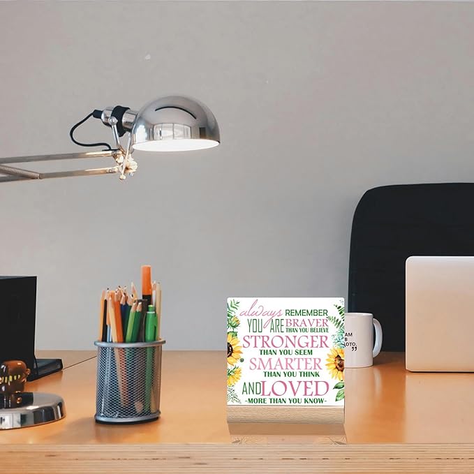 Inspirational Gifts For Women Office Desk Decor Motivational Quotes Signs You Are Loved Sign Positive Quote Plaque Encouragement Gifts For Women Work New Job Inspiration Gift For Friend