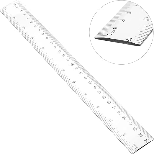 Zonon 500 Pieces 12 Inch Ruler Bulk Clear Plastic Flexible Straight Metric Rulers with Centimeters and Inches Drafting Measuring Tool for Classroom School Students Education