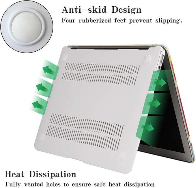 DTangLsm Compatible for MacBook Air 13.6 inch Case 2022 2023 2024 Release M3 A3113 M2 A2681 with Touch ID, Crocodile Leather Hard Shell Vegan Alligator Cover Snake Skin Case & Keyboard Cover, White