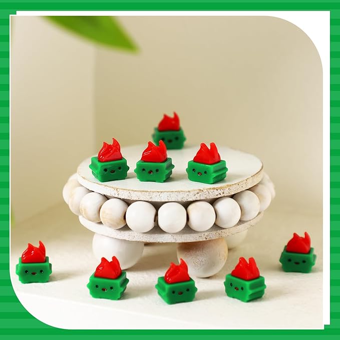50 Pcs Mini Resin Dumpster Figurines Ornament Dumpster Desk Accessories Employee Appreciation Gifts Bulk Funny Thank You Gifts for Halloween Christmas Office Coworkers Teacher (Green)