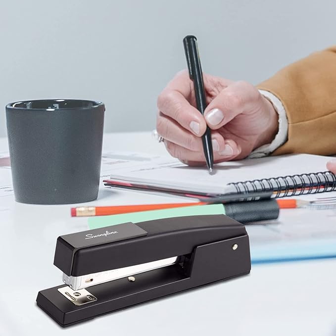 The Mega Deals Stapler Value Pack Includes 1 Staplers for Desk, 2 Pk. Staples - 1/4'' Staples Standard, 1 Black Staplers Office Heavy Duty Classic Stapler Great for Office and Home Use (B0B13PHF7Z)