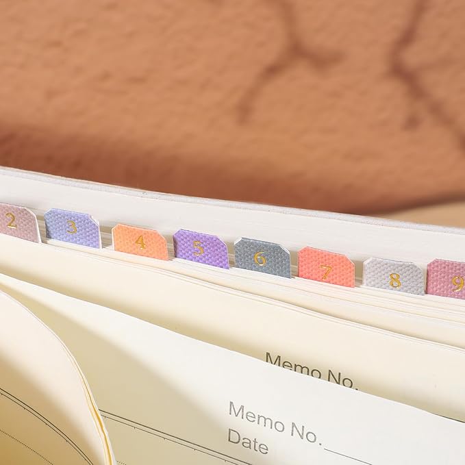 10 Sheet Monthly Tabs for Planners, Gradient Color Monthly Planner Tabs, Self-Adhesive Month Dividers Notebook Index Planner Tabs for Journal, Notebook, Agendas, Organizers, Office Supplies