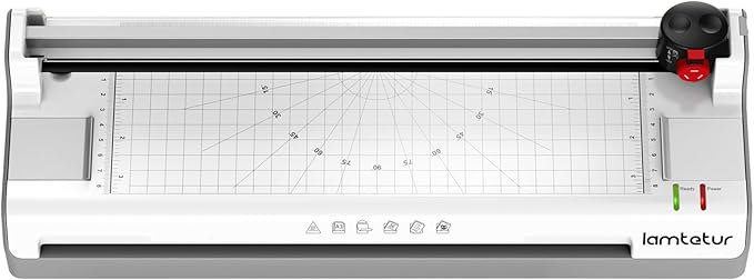 Laminator Machine 13Inch Wide with 120 Letter Size Laminating Sheets for A3/A4/A6,11X17 Thermal Hot&Cold 2 Roller Laminated 3-5Mil with Paper Cutter, Corner Rounder for Office Home School Teacher Use