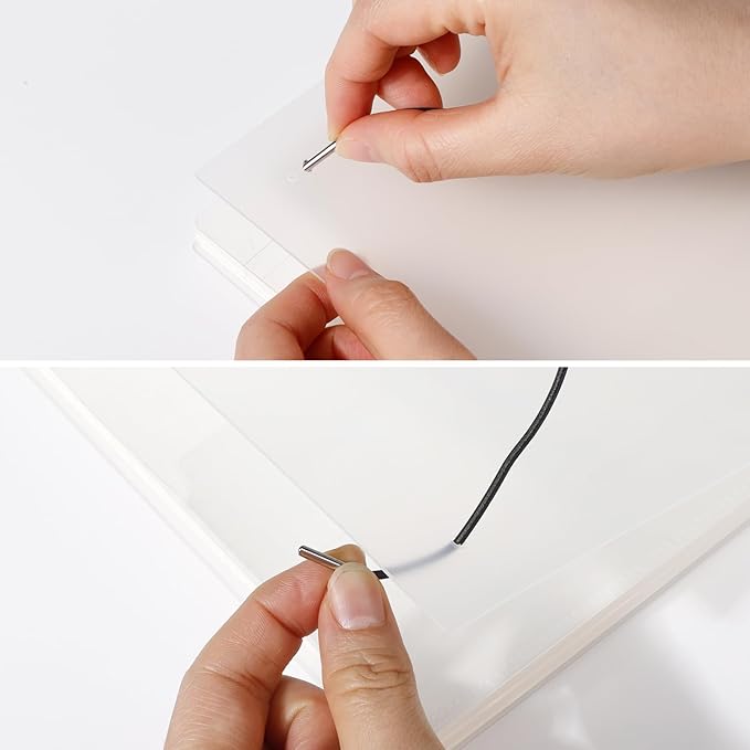 AHGXG Graph Paper Notebook - Spiral Notebook 8.5" x 11", A4 Large Graph Notebook, 100 gsm Thick Grid Paper, Waterproof Plastic Cover Journals for School Writing Engineering Math, Transparent