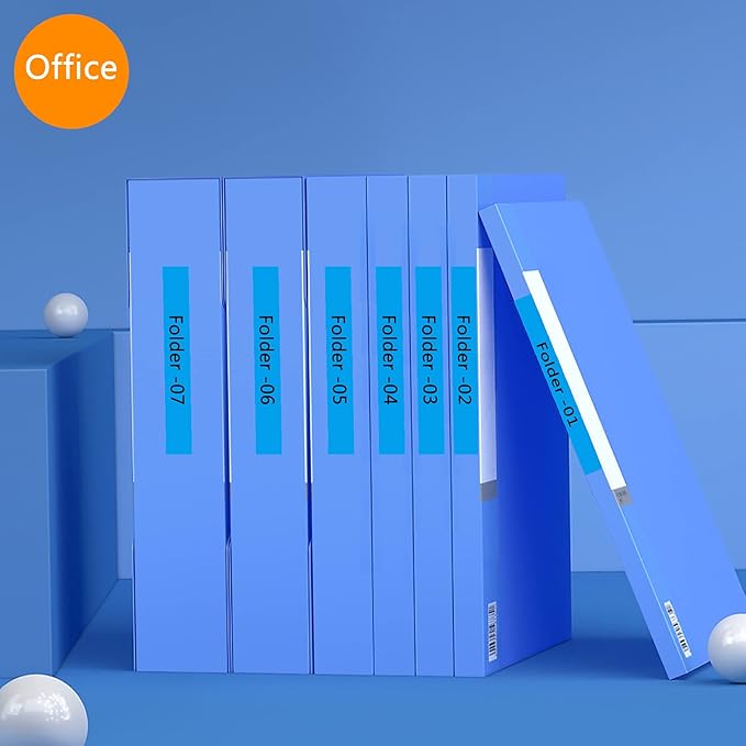 NineLeaf 4 Pack Compatible for ptouch M Label Tape MK521 M-K521 M521 Black on Blue 3/8" (9mm) x 26.2ft (8m) Labeling Refill Cartridge Work in PT-45M PT-65 PT-70 PT-80 PT-M95 Label Maker