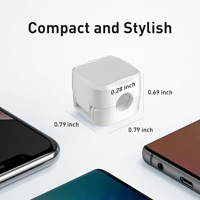 12 Pack Cable Clips, Cord Organizer, Cord Holder for Nightstand, Magnetic Cord Organizer, Strong Adhesive Charging Cable Keeper, Clip Holder